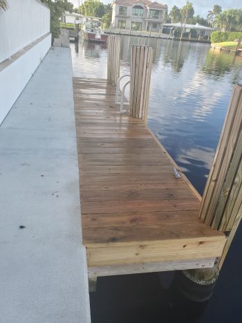 Deck Staining in Coconut Grove, FL.